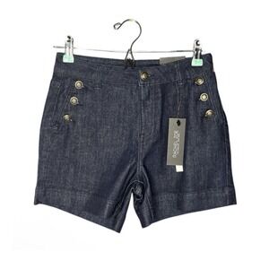 NWT  RACHEL ZOE Women's HI-Rise Short Dark Blue Size 10‎